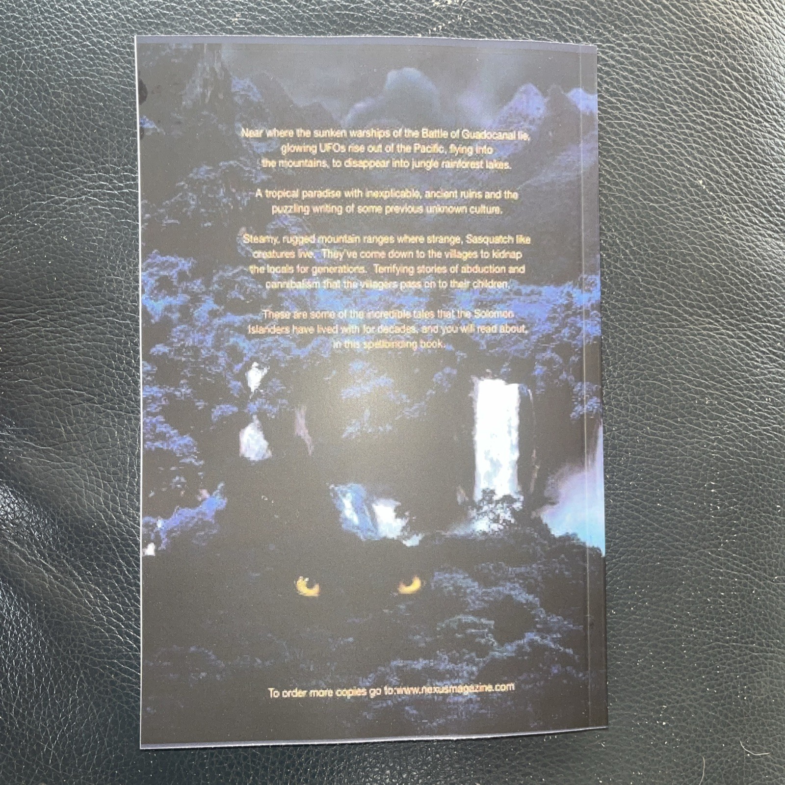 Solomon Islands Mysteries : Accounts of Giants & UFOs REPRINT Marius Boirayon