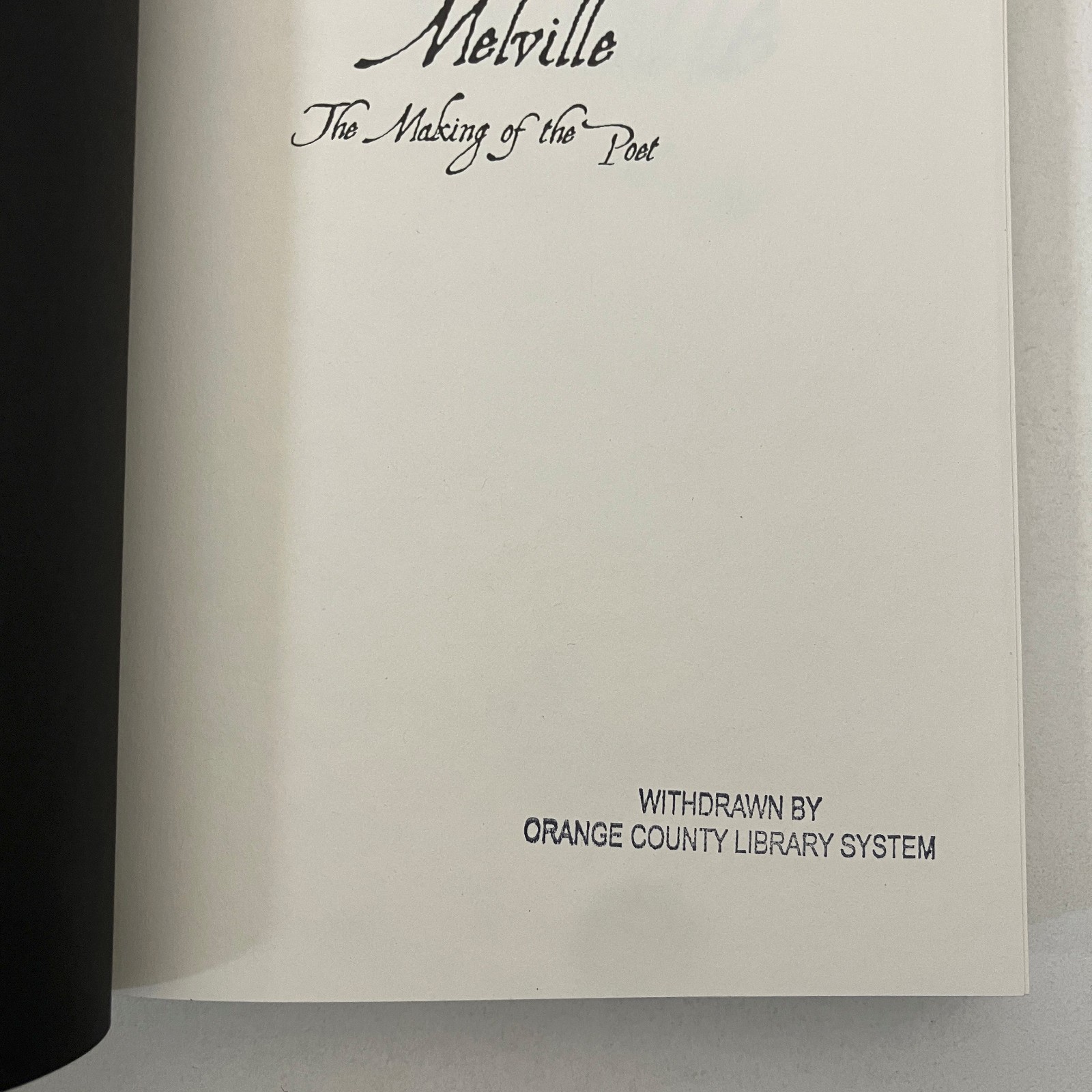 Melville Making of the Poet by Hershel Parker EX-LIBRARY 1st Printing 2008 HCDJ