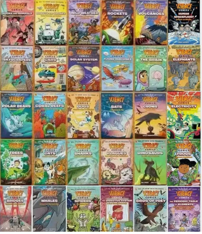 Science Comics Series : Get to Know Your Universe 30 Books Complete Set Kids