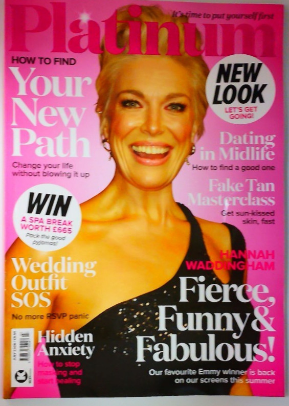 Platinum magazine July 2026 Hannah Waddingham + Dating in Midlife