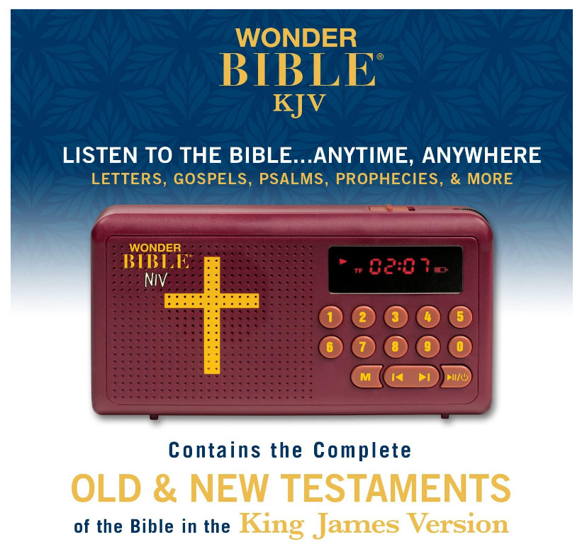 Wonder Bible KJV Talking Audio Bible Player King James Version – Free Shipping