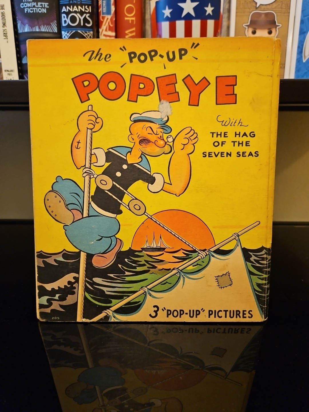 The Pop-Up Popeye with the Hag of the Seven Seas 1935 HC Damaged Read Desc