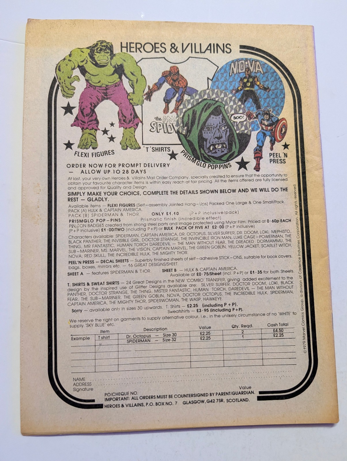 The Spectacular Spider-Man Weekly Comic No 350, November 21st 1979, Marvel UK.