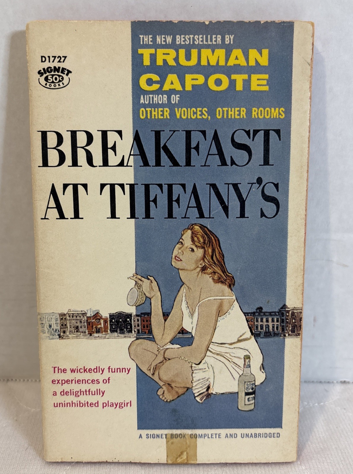 Breakfast at Tiffany’s – Truman Capote (1959 1st Signet pb #D1727) New American