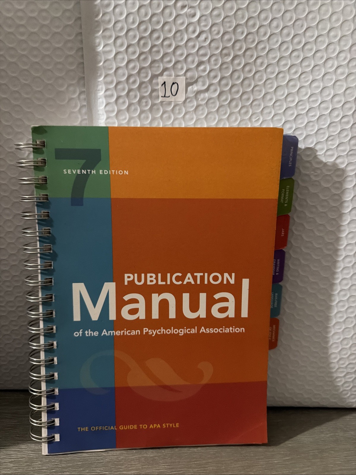 Publication Manual APA 7th Edition Spiral Bound Illustrated 2020 Psychology