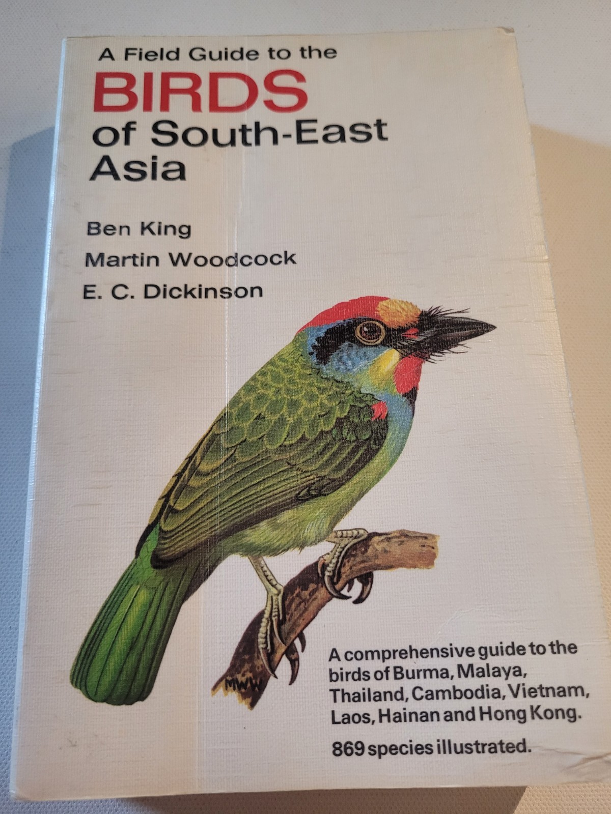 Field Guide Birds South-East Asia 869 Species Book Collins printed in HONG KONG