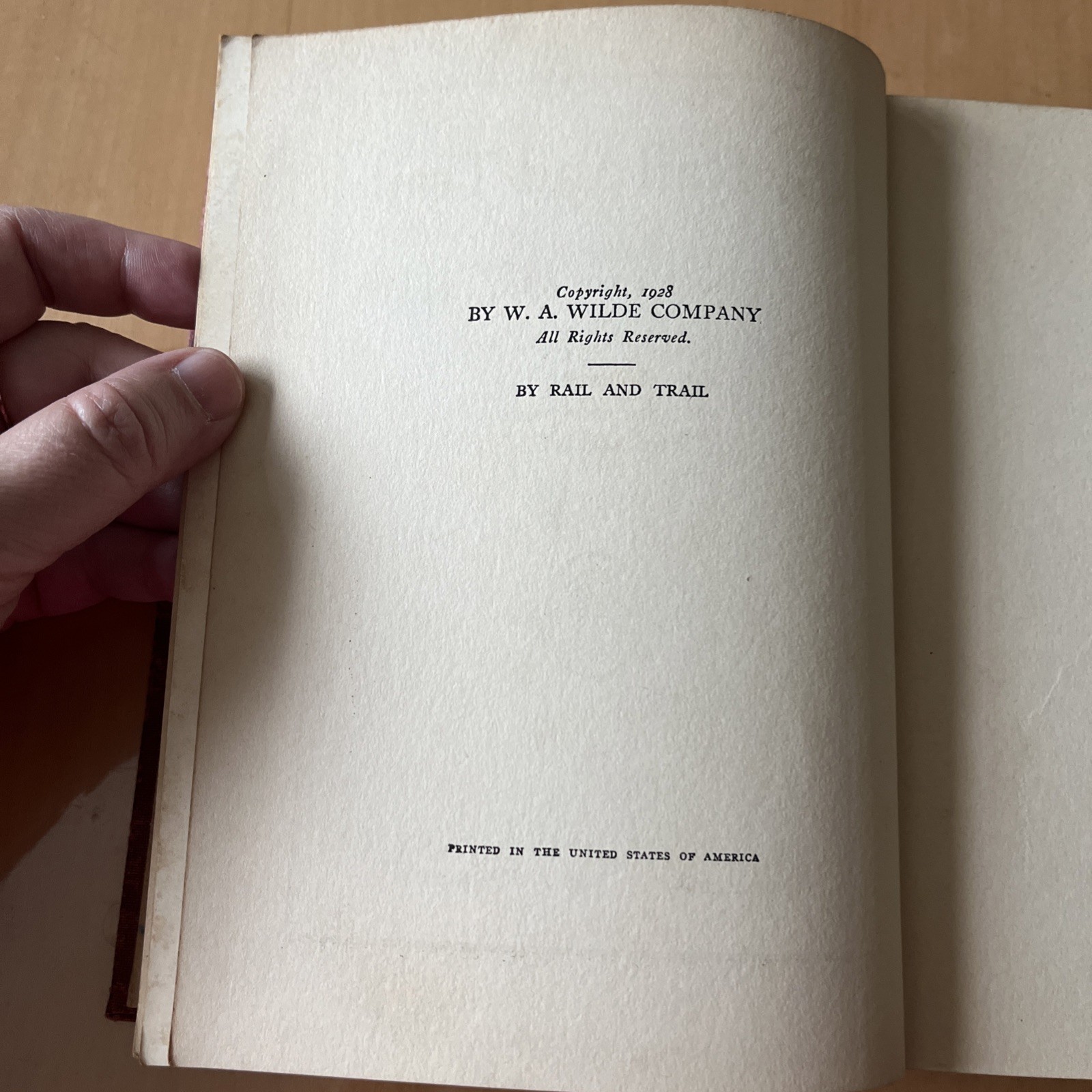 By Rail And Trail Mae Foster JAY 1st Edition 1928 Illustrated Hardcover