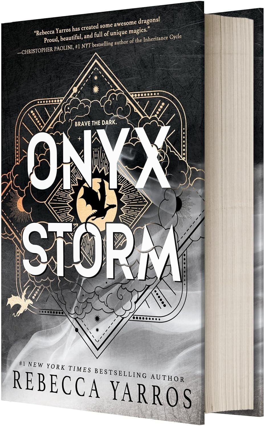 Onyx Storm (Standard Edition) by Rebecca Yarros Hardcover No Sprayed Edges