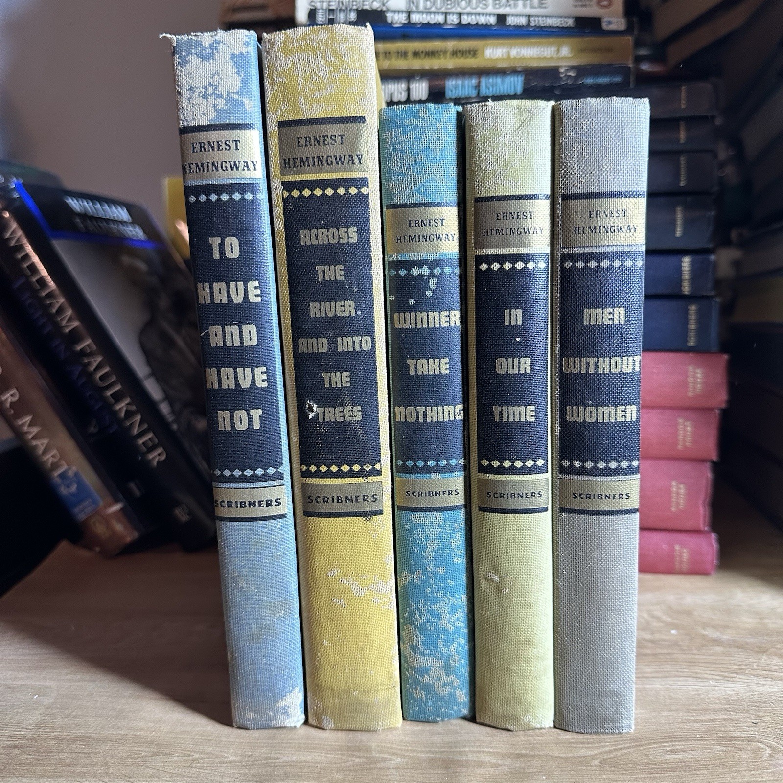 Ernest Hemingway Scribner’s Hardcover Set To Have & Not Across River In Our Time
