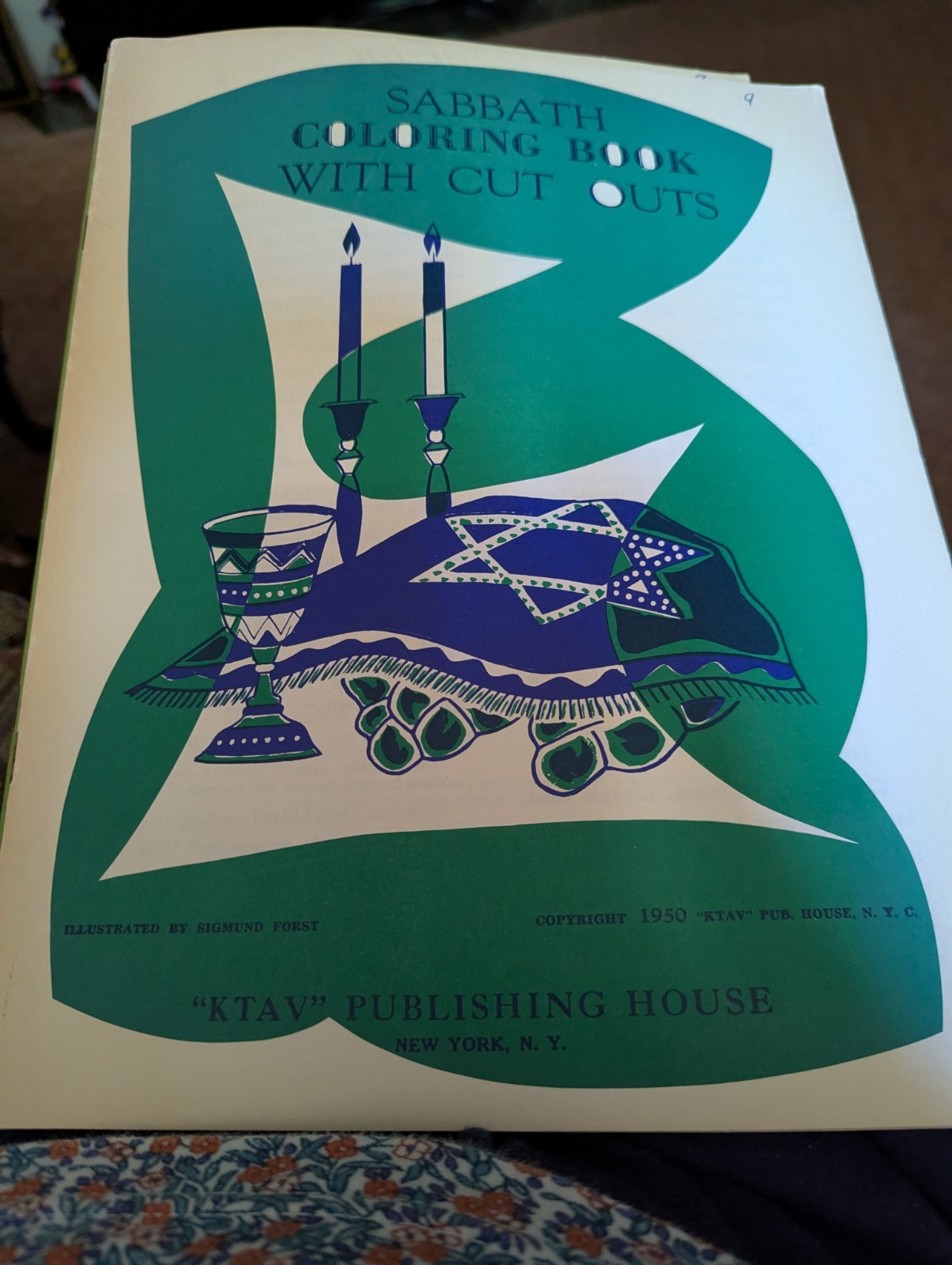 6 Ktav Vintage Coloring Books