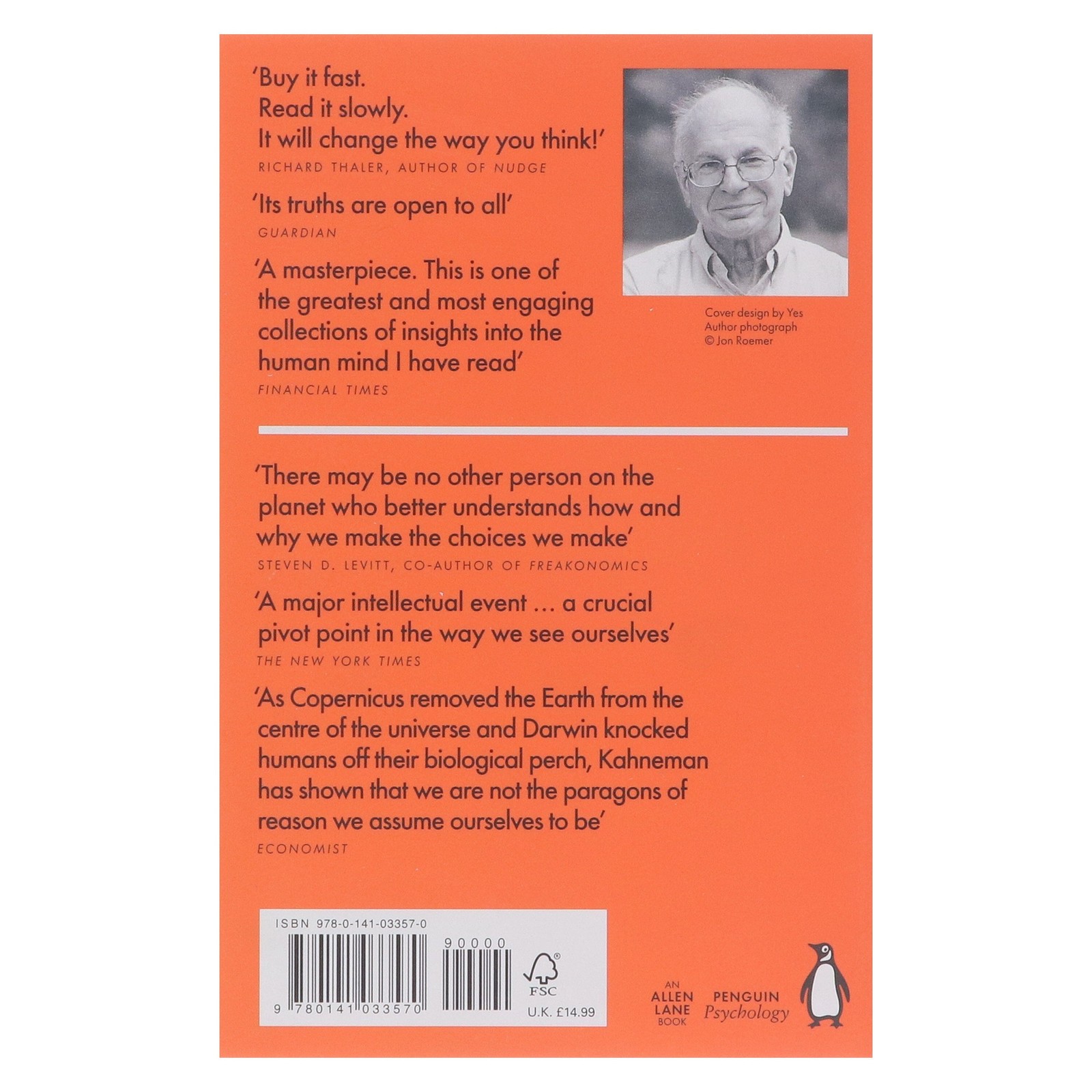 Thinking, Fast and Slow By Daniel Kahneman – Non Fiction – Paperback