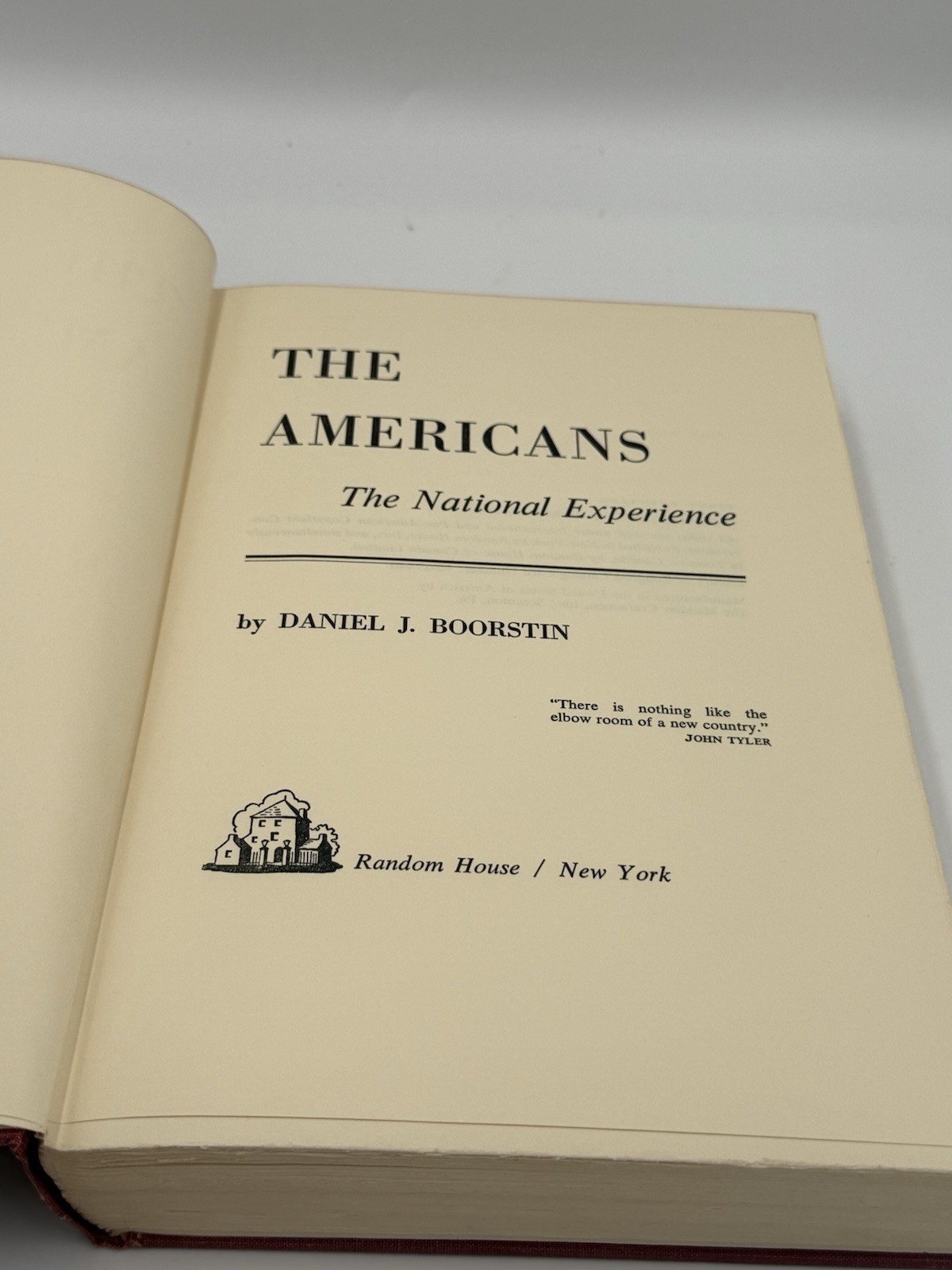 The Americans: The National Experience Daniel J. Boorstin Hardcover