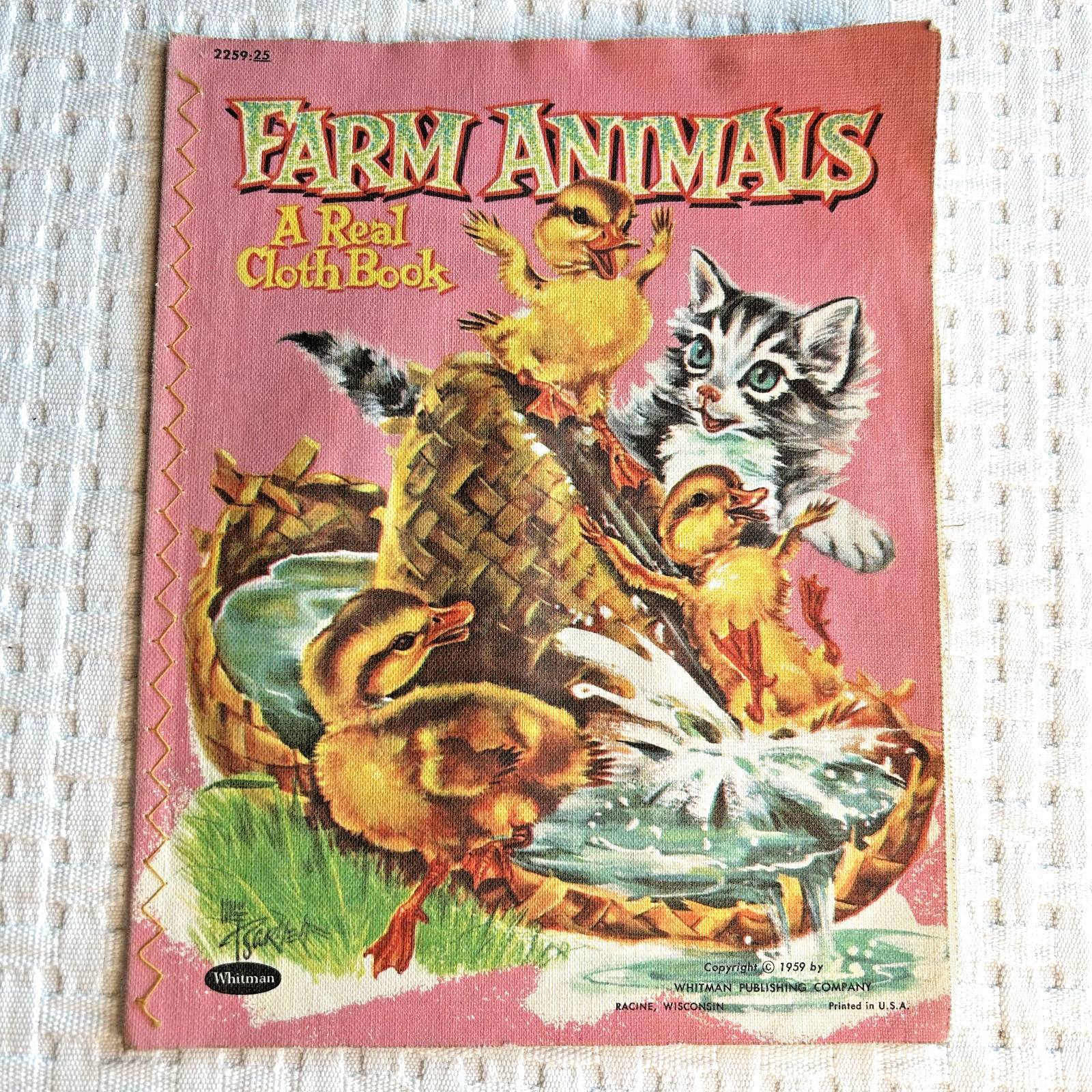 Vintage 1950s Real Cloth Books Whitman Publishing Mid Century Platt Munk 1939