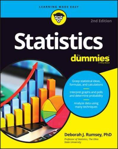 Statistics For Dummies – Paperback By Rumsey, Deborah J. – VERY GOOD