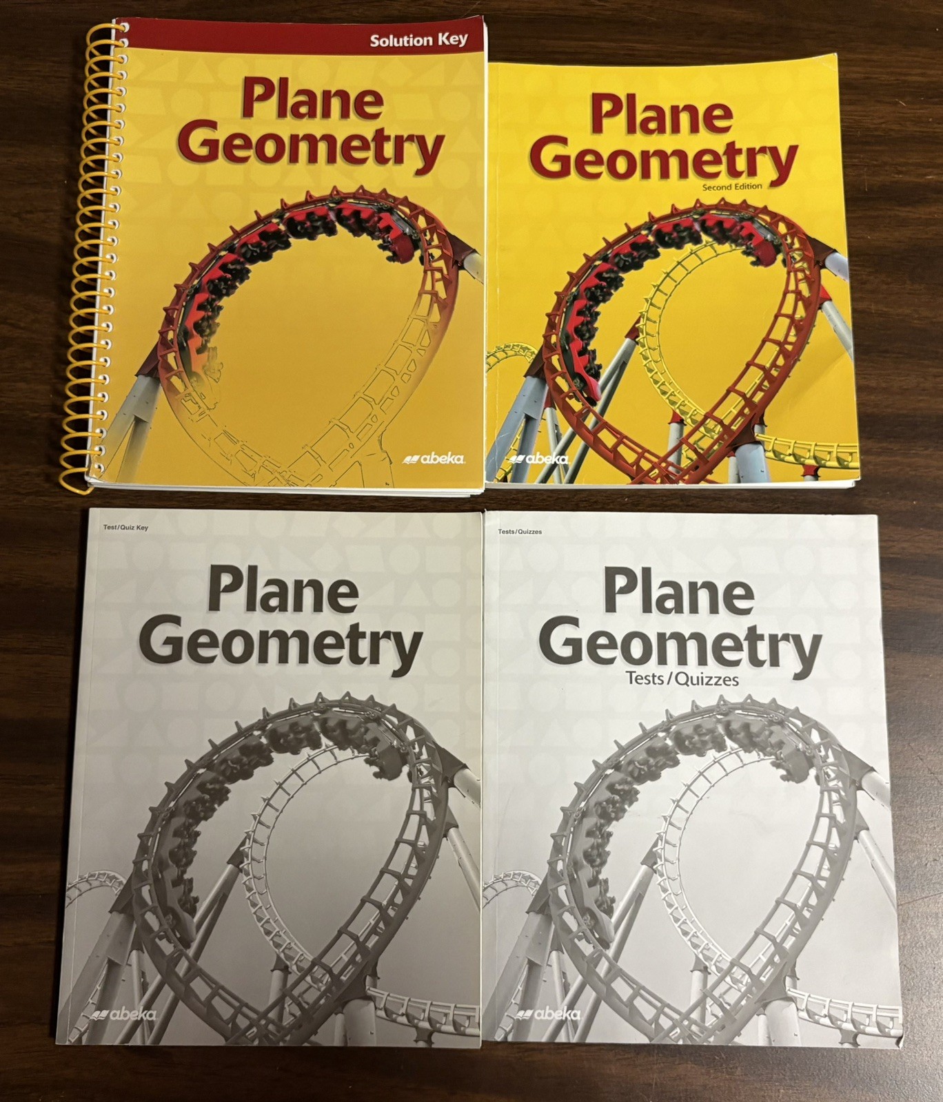 Abeka Plane Geometry Student Book, Solution Key, Test/Quiz Key And Tests Quizzes
