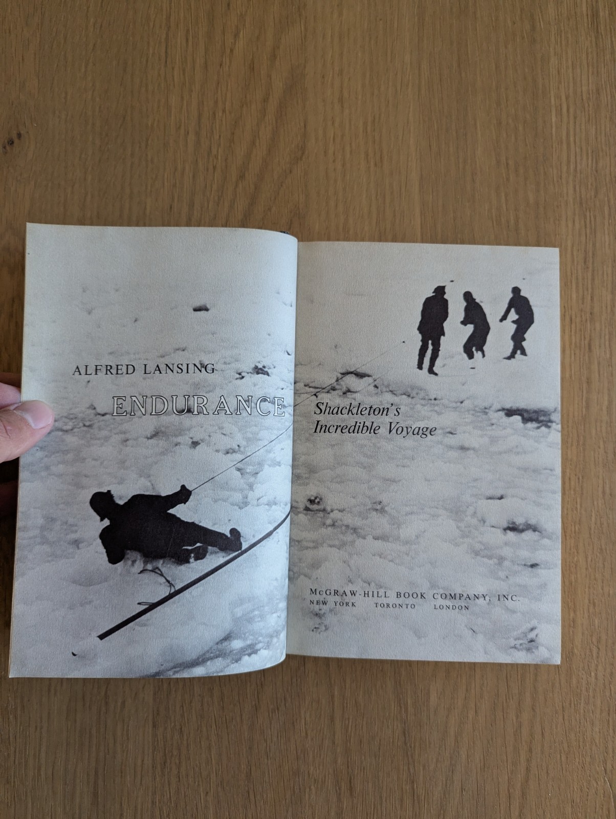 ENDURANCE by ALFRED LANSING – 1959 1st EDITION HARDCOVER w/ DUST JACKET