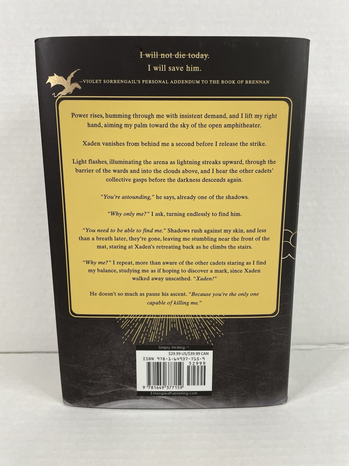 Onyx Storm (Standard Edition) HARDCOVER 2025 by Rebecca Yarros