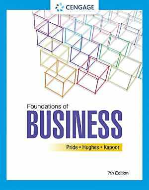 Foundations of Business – Paperback, by Pride William; Hughes – Acceptable