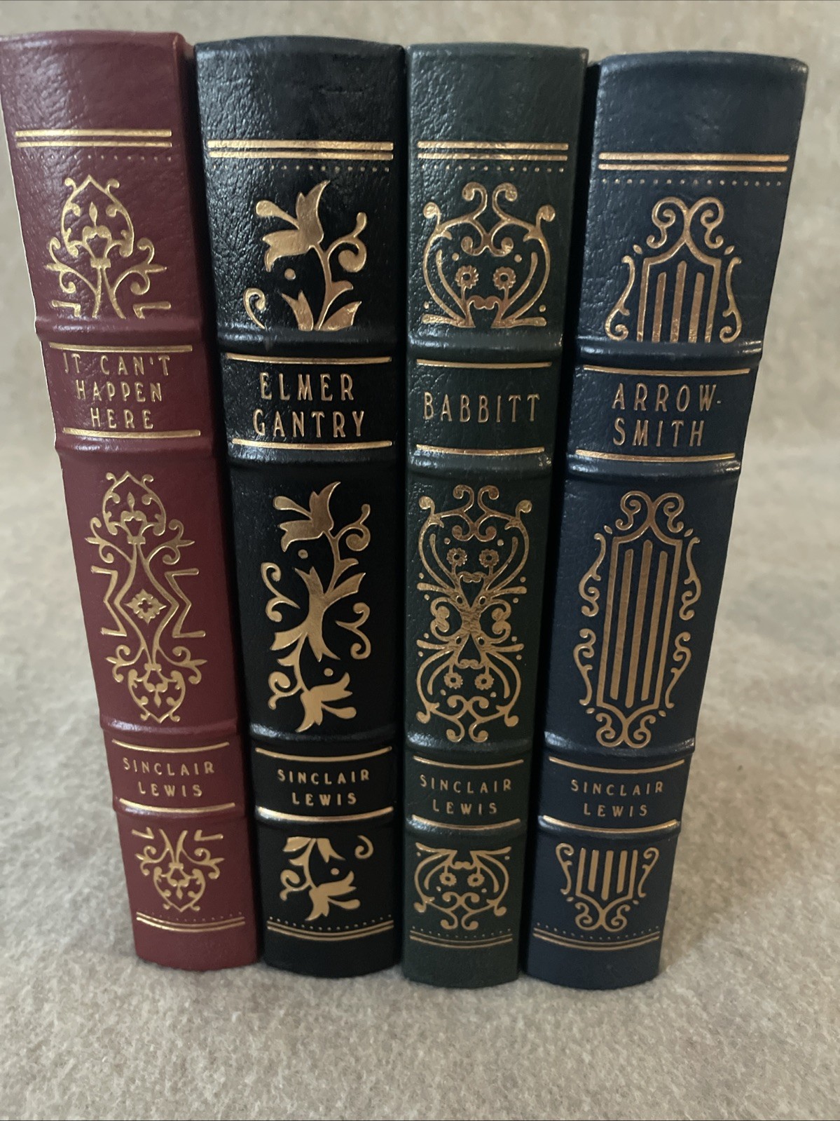Easton Press Sinclair Lewis 4 Vol Set Arrowsmith Babbitt Gantry Happen NrMINT RE