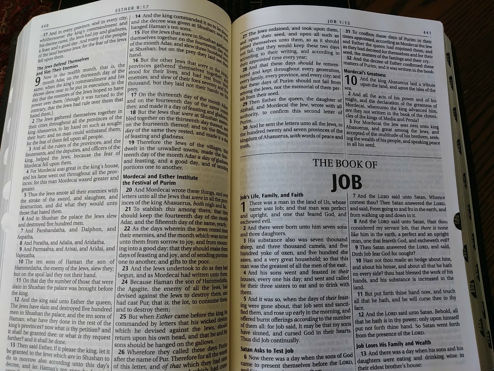 KJV Genuine Leather Brown Bible Thinline Large Print Thumb Indexed Cowhide NEW