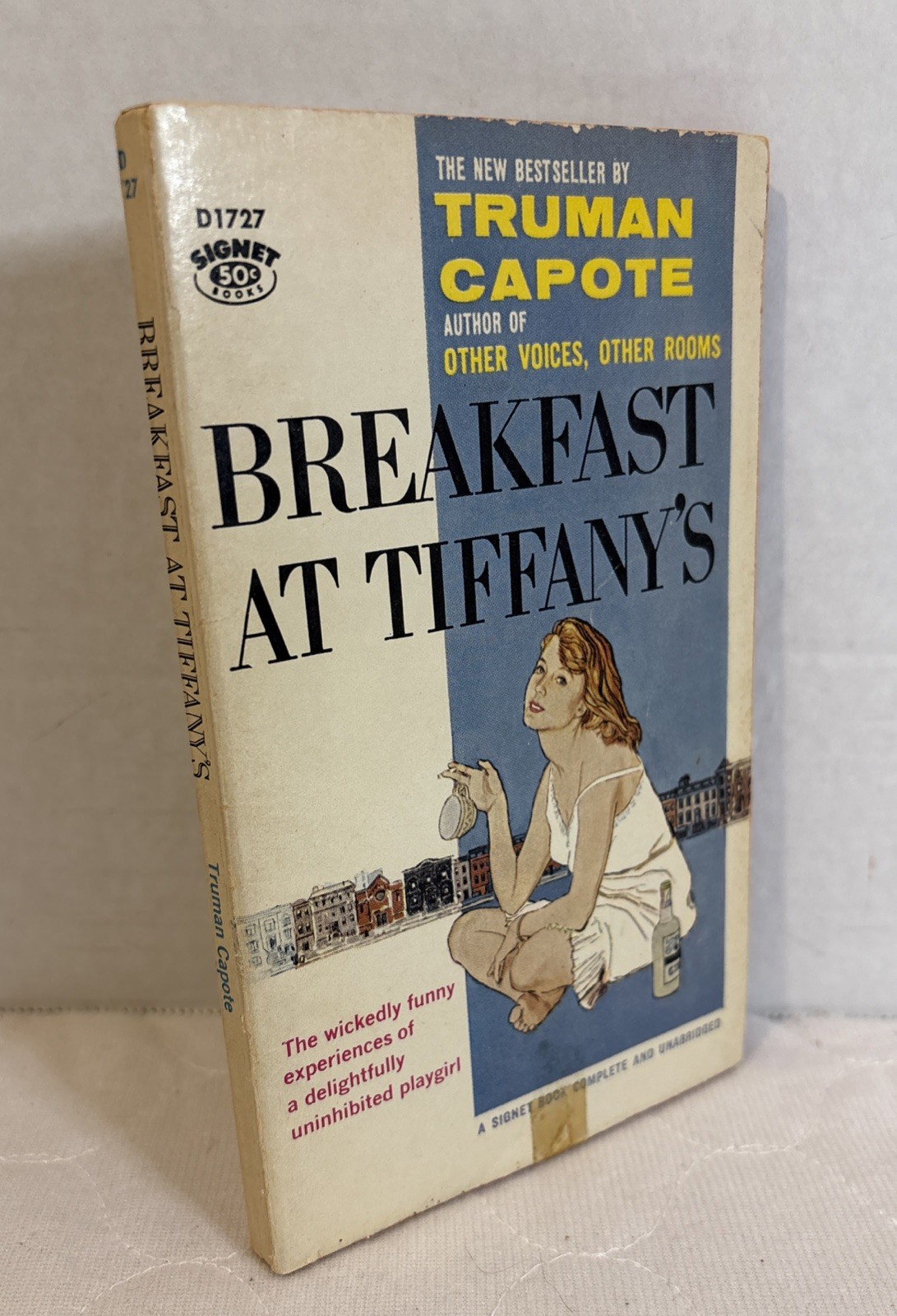 Breakfast at Tiffany’s – Truman Capote (1959 1st Signet pb #D1727) New American