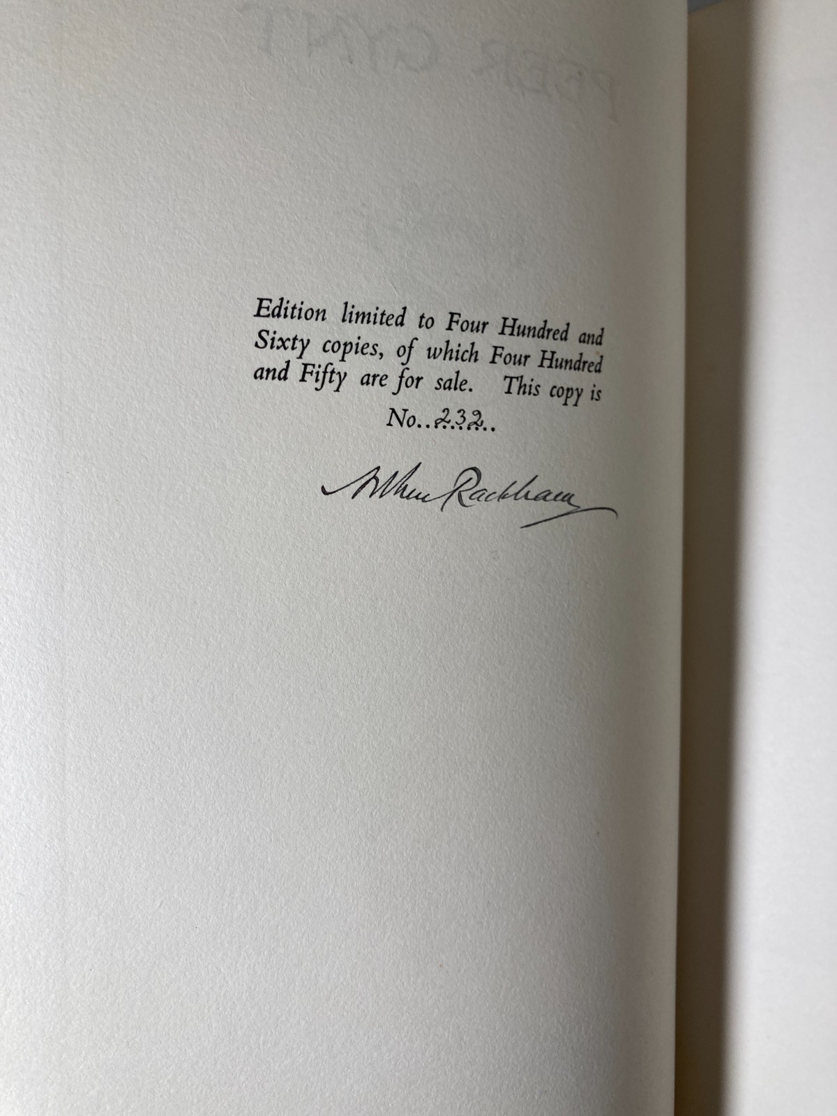 Rackham SIGNED Peer Gynt 1936 Vellum Ltd #232/460 Harrap Fine Binding GORGEOUS