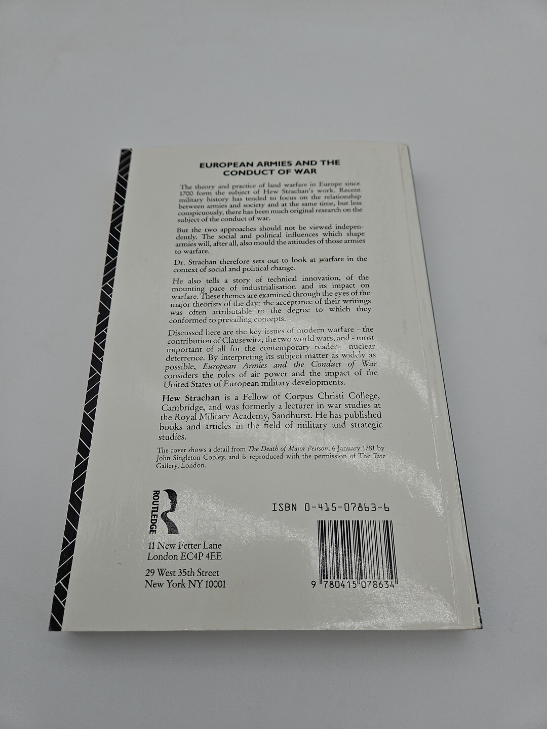 European Armies and the Conduct of War -by Strachan, Hew BX