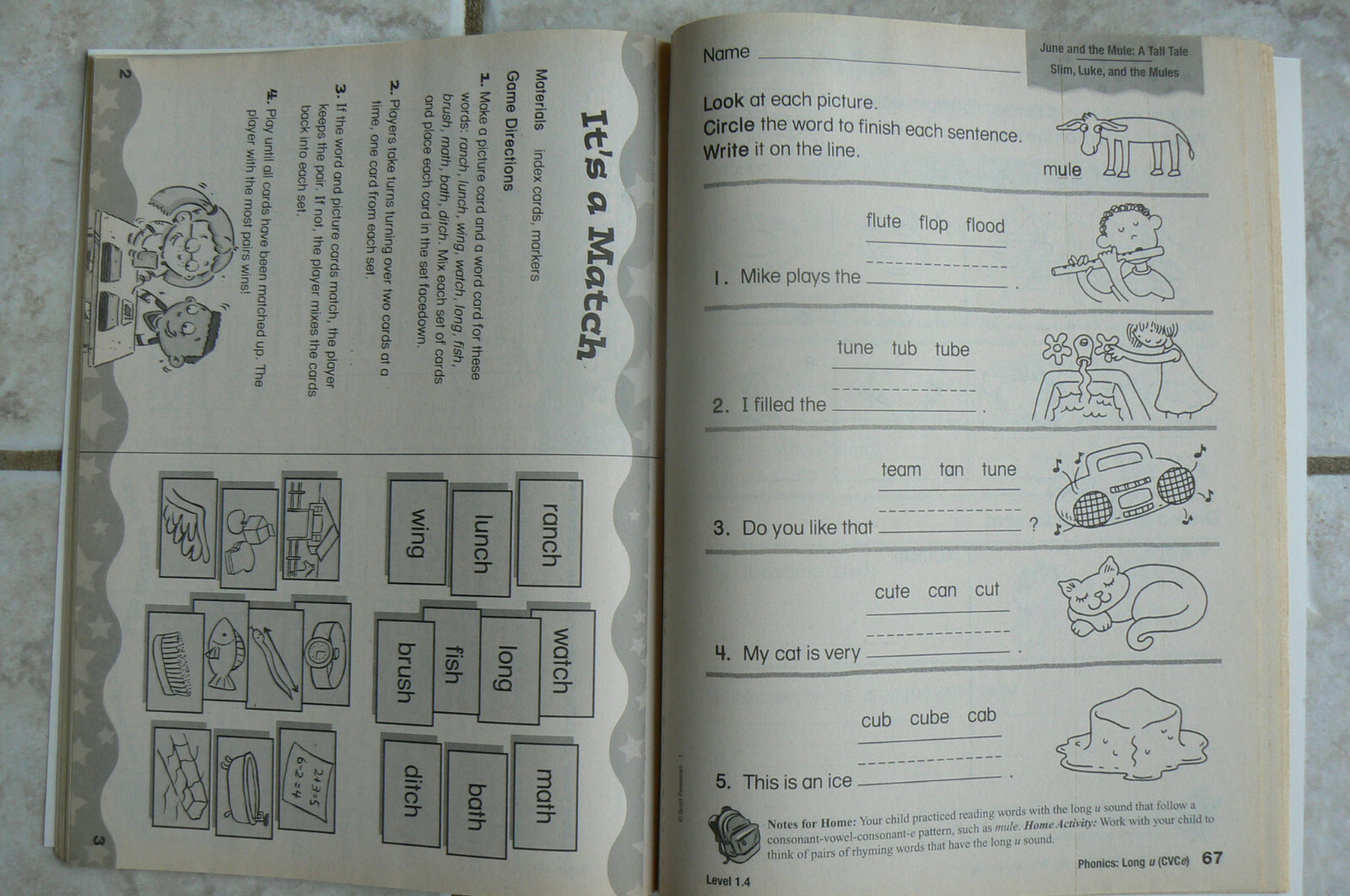 Scott Foresman Reading, gr.1/1st, Reader 1.4 &NEW workbook 2002 Nice! Homeschool