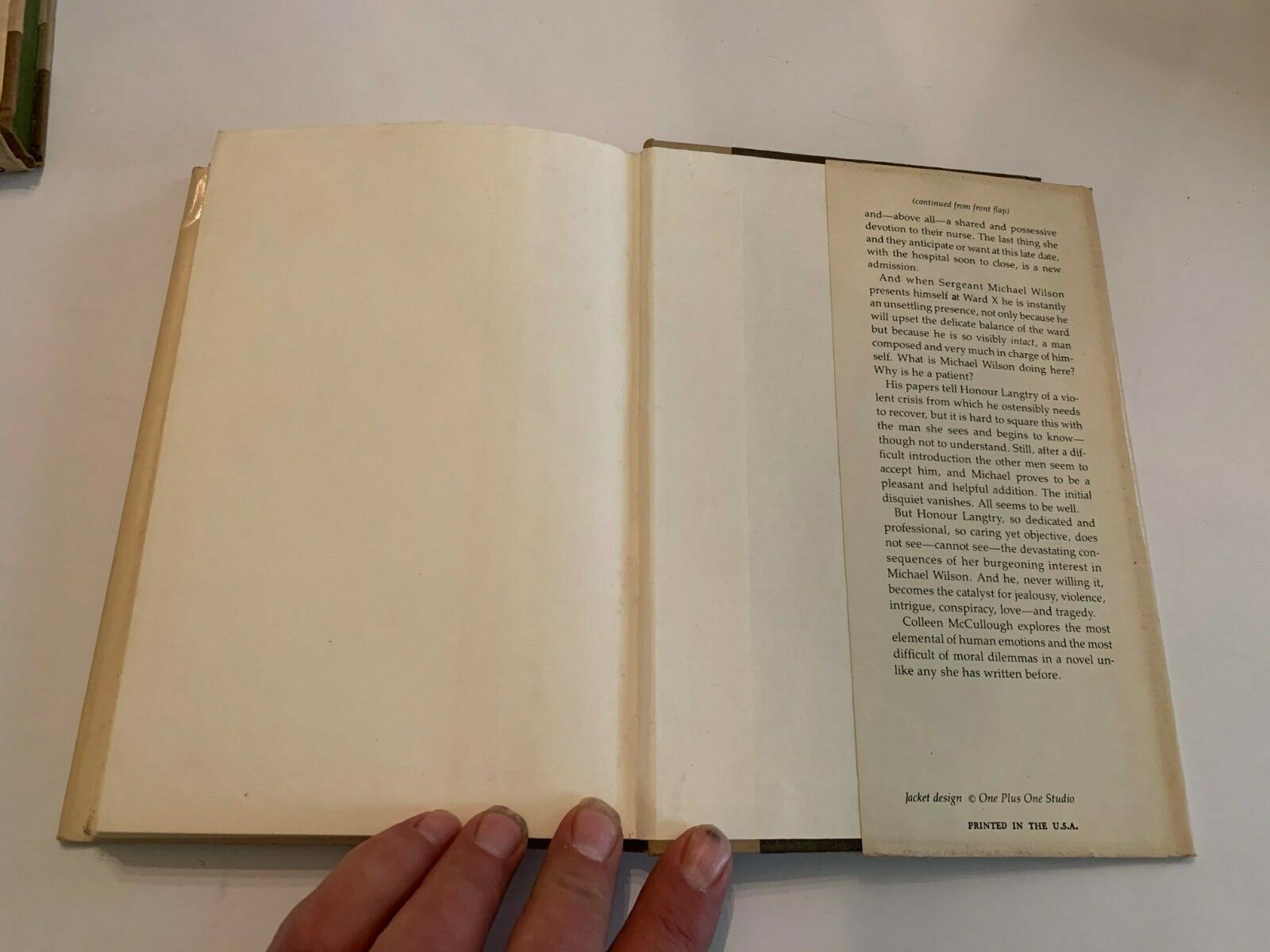 1981 An Indecent Obsession by Colleen McCullough Hardcover With Dust Jacket