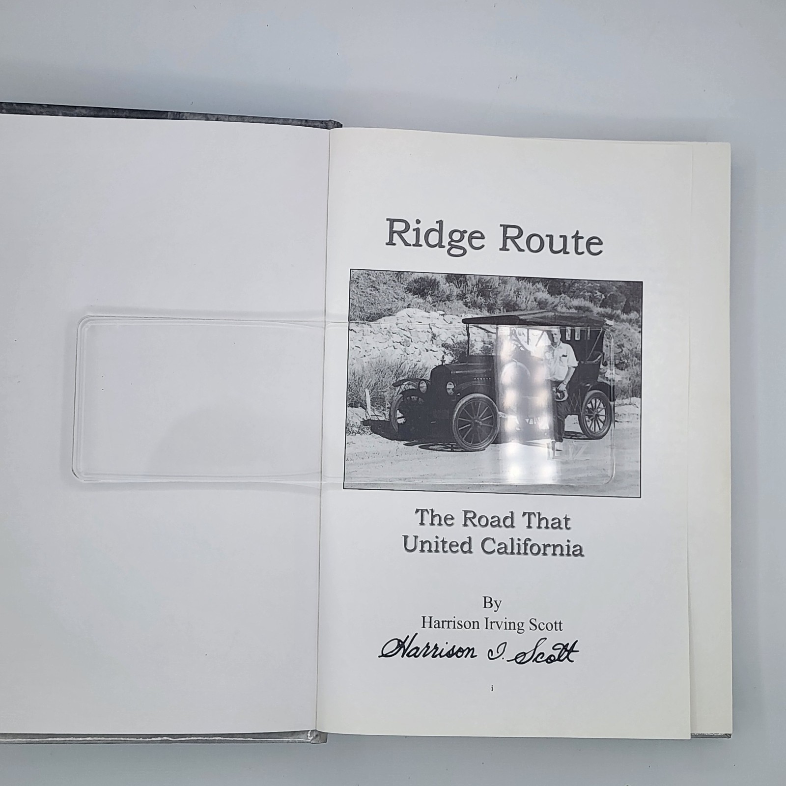Ridge Route: The Road That United California 2002 HC VG 1st/1st Signed by Author