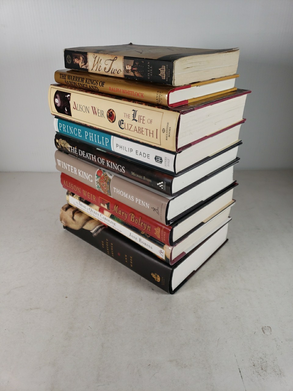 British Royalty History (9 Book Lot) England, United Kingdom, Kings, Queens