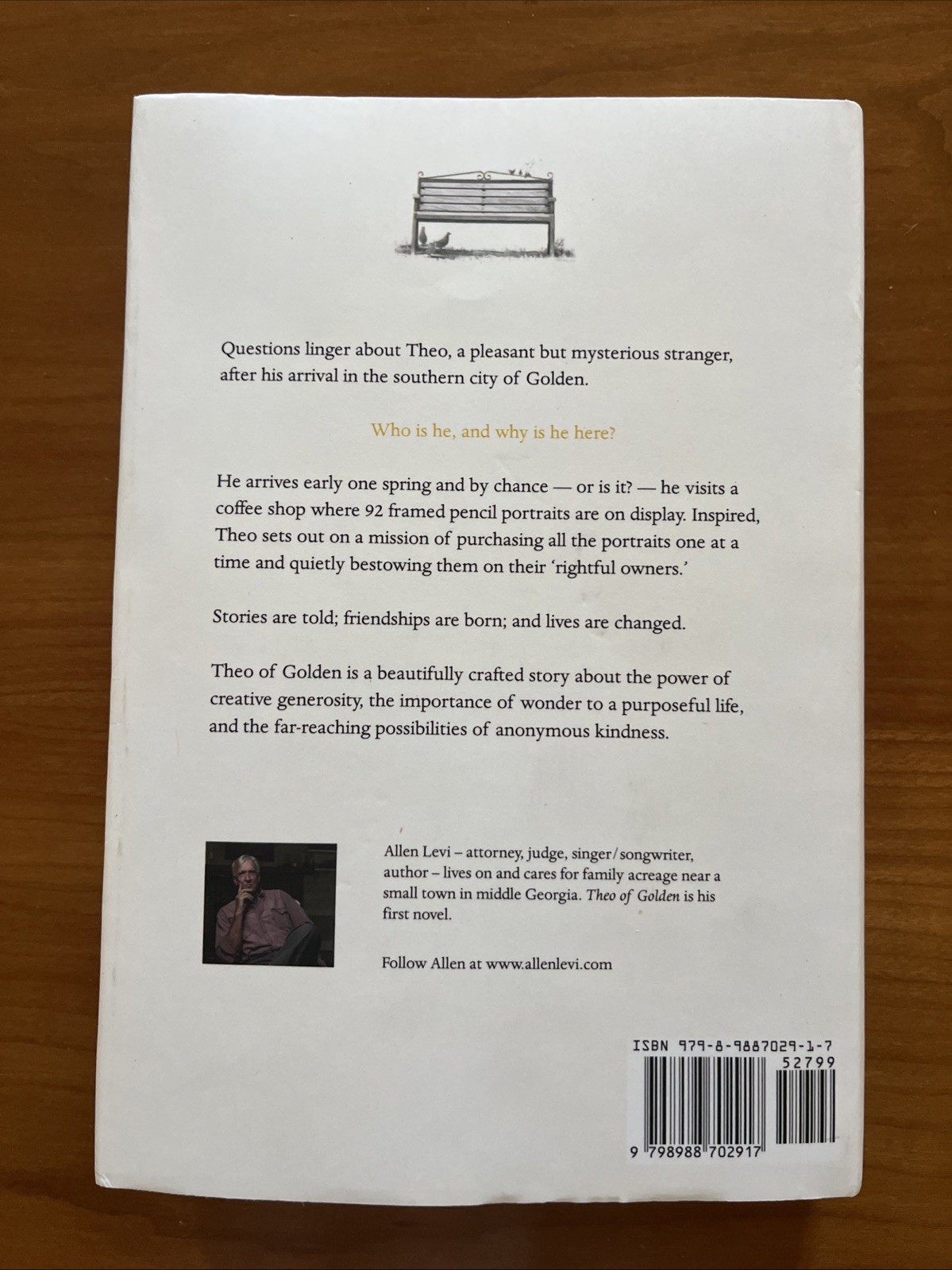 Theo of Golden Allen Levi True First Edition Self Published Hardcover Book 2023