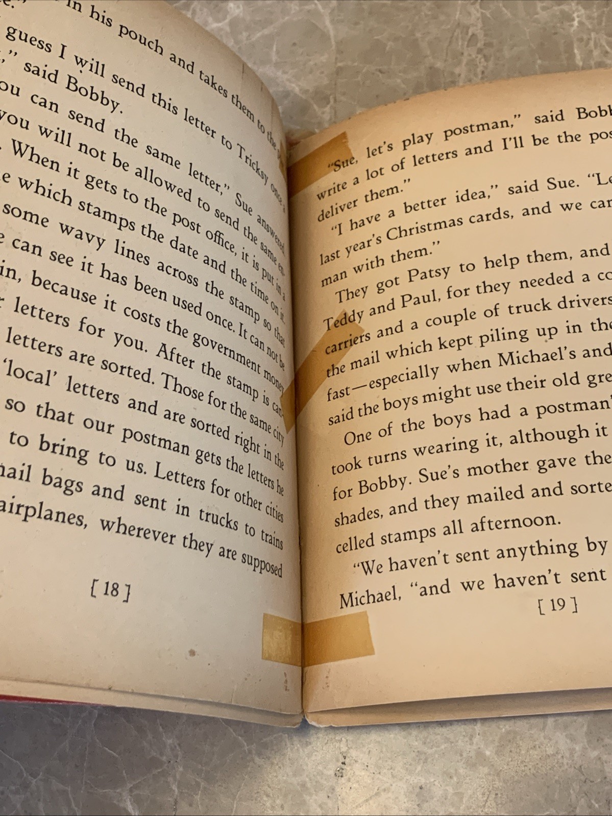 Let’s Play Postman Vintage 1939 Hardcover Children’s Book Whitman Publishing