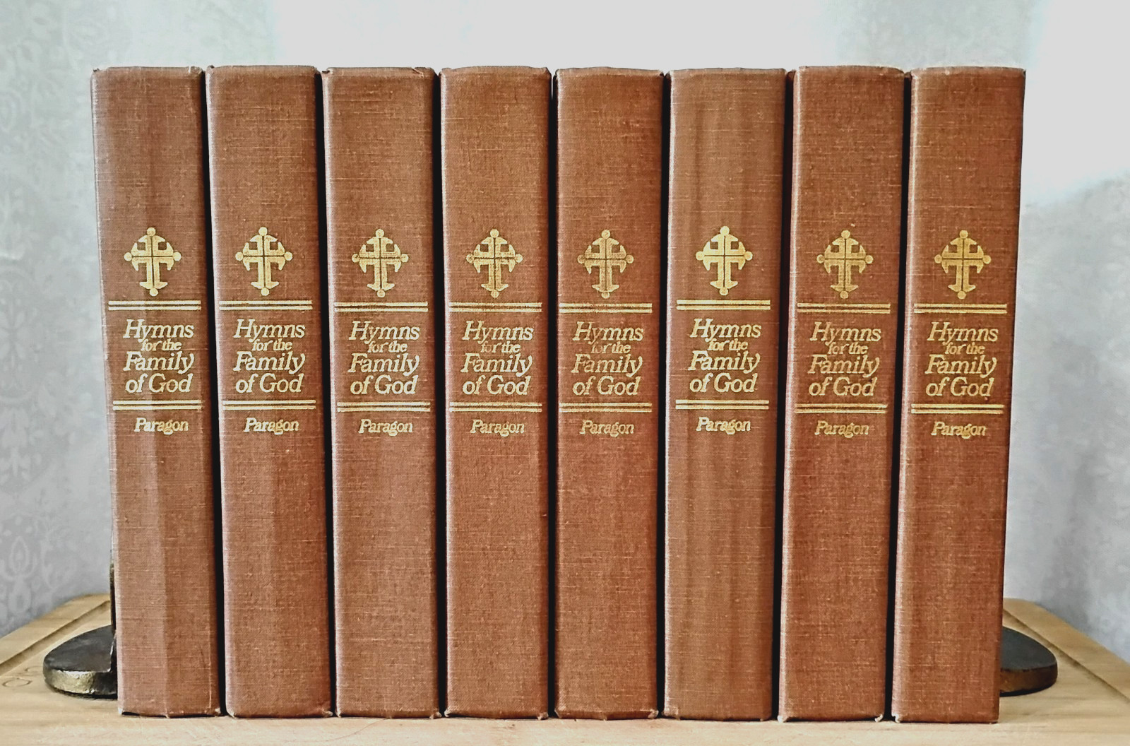 LOT of 8 Hymns For The Family of God BROWN Hardcover Book Christian Hymnal 1976