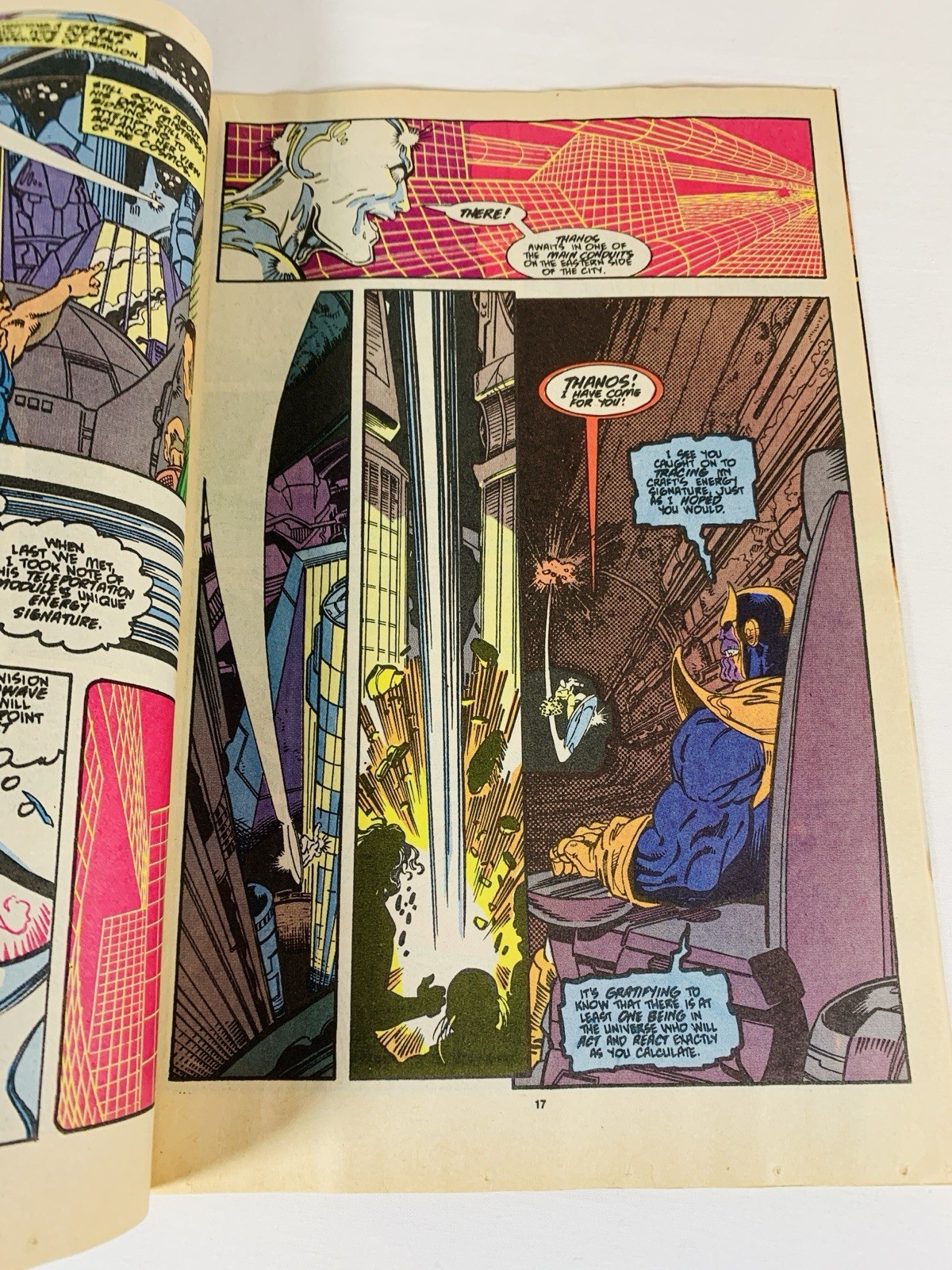 Marvel Comics Silver Surfer Issue #38 Vs Thanos 1990