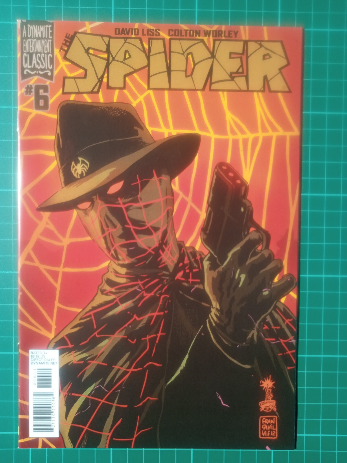 THE SPIDER #6 COVER B (2012 Series) , 1:5 Francavilla , Dynamite , Near Mint WP