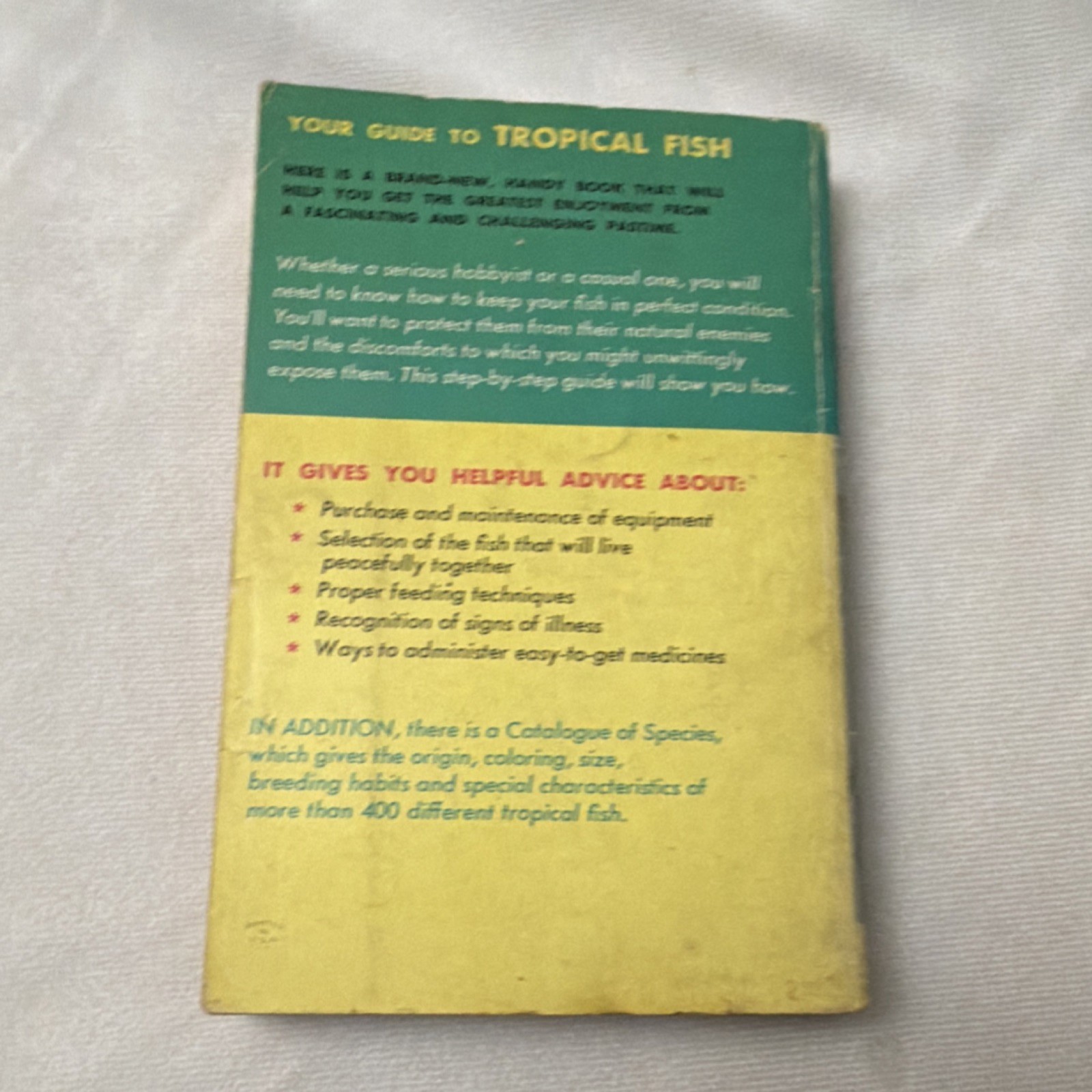 A Guide to Tropical Fish N. H. & S. K. Mager 1960 Washington Square Press Illus…