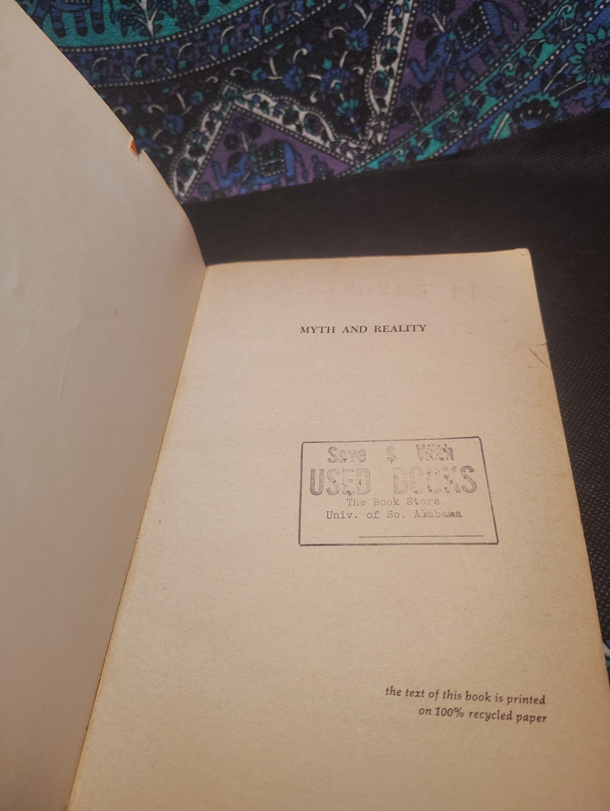 Myth and Reality Cosmos and History Mircea Eliade Myth and Meaning Levi-Strauss