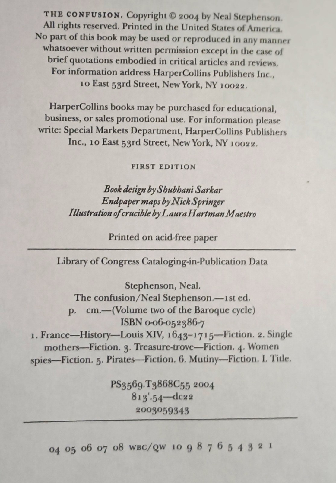 Neal Stephenson: Confusion (Signed 1st) & System of World (1st) Hardcovers
