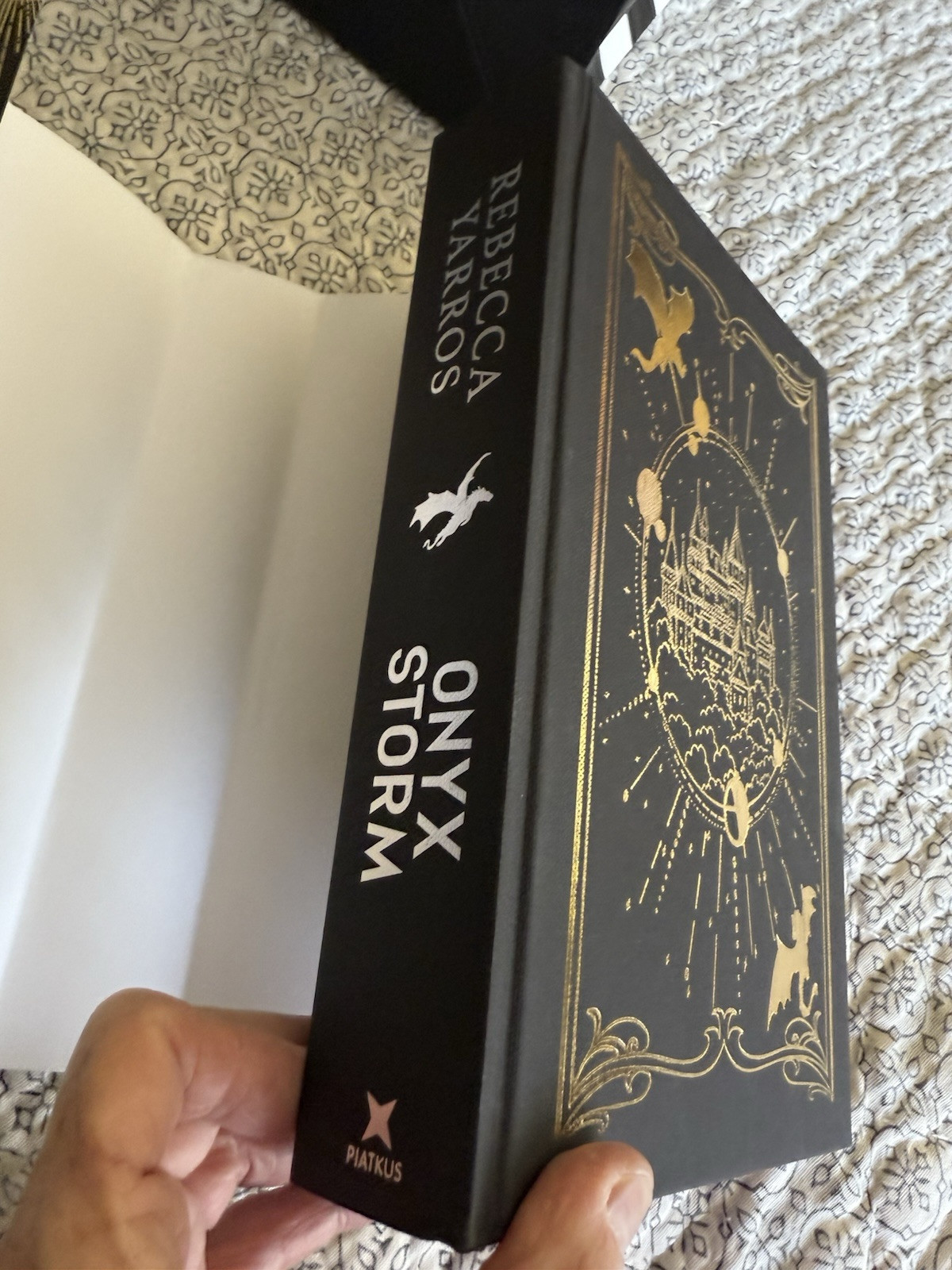 ONYX STORM CUSTOM PURPLE SPRAYED EDGES HEMINGWAY BOOKS WITH CUSTOM BOX