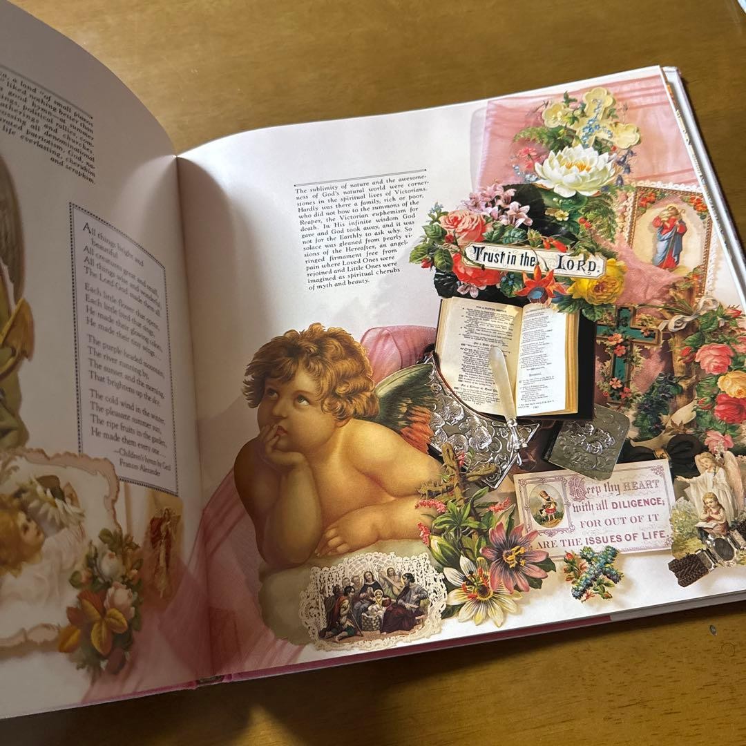 Victorian Scrapbook 152 Pages 10.3in x 10.3in Color Illustrations English Book