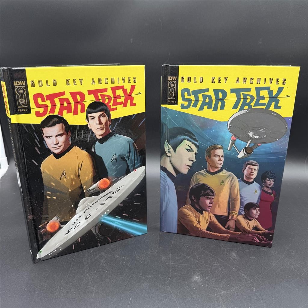 IDW PUBLISHING 2014- STAR TREK GOLD KEY ARCHIVES – VOLUME1 & 2 HARDCOVER