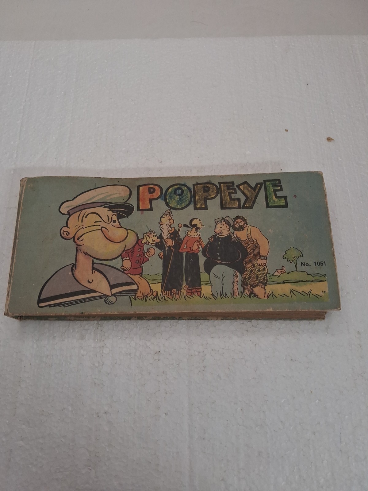 Vtg Adventures of Popeye E.C. Segar 1934 Saslfield #1051 Book Newspaper Comic