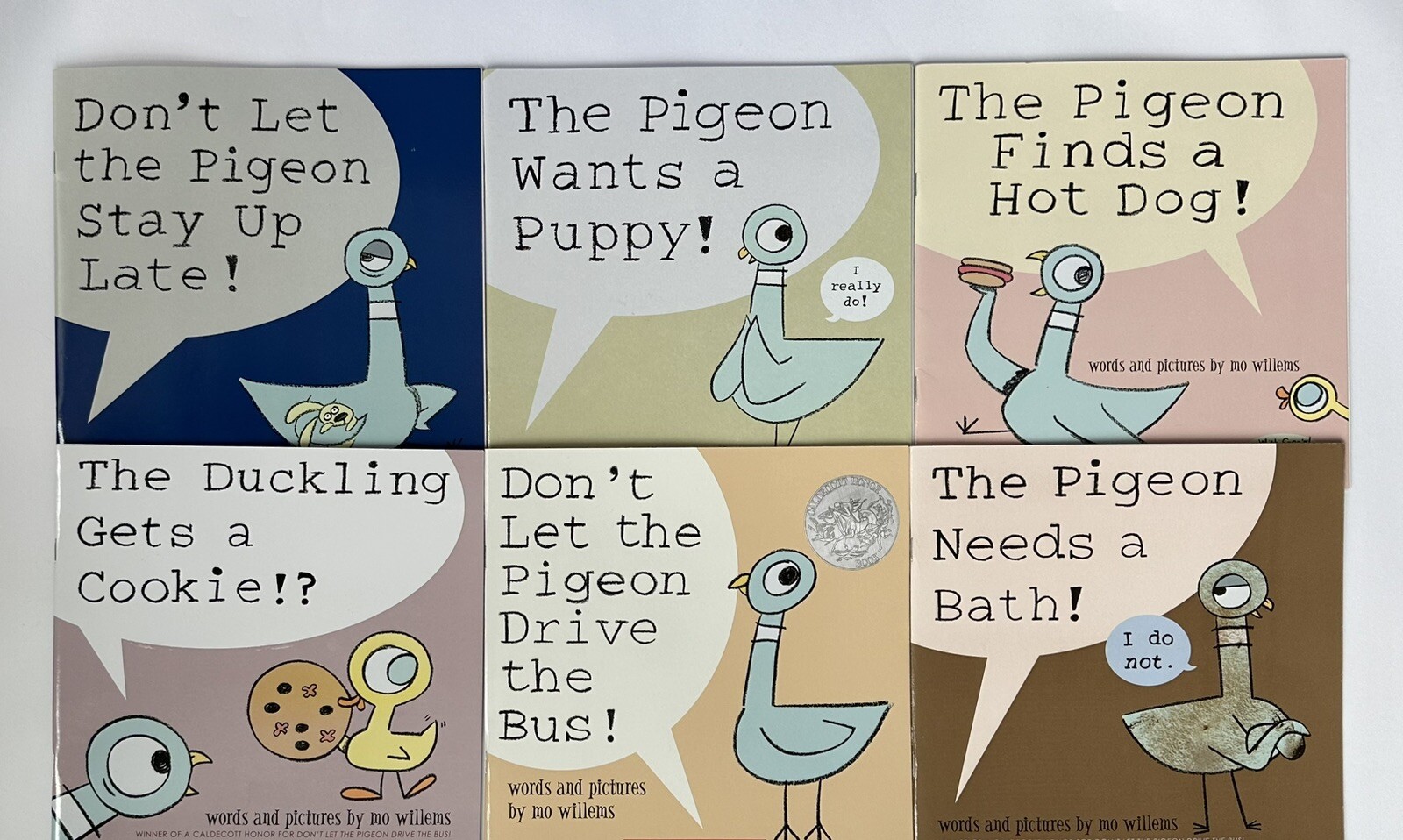 Don’t Let the Pigeon Paperback Book Set by Mo Willems Lot 6