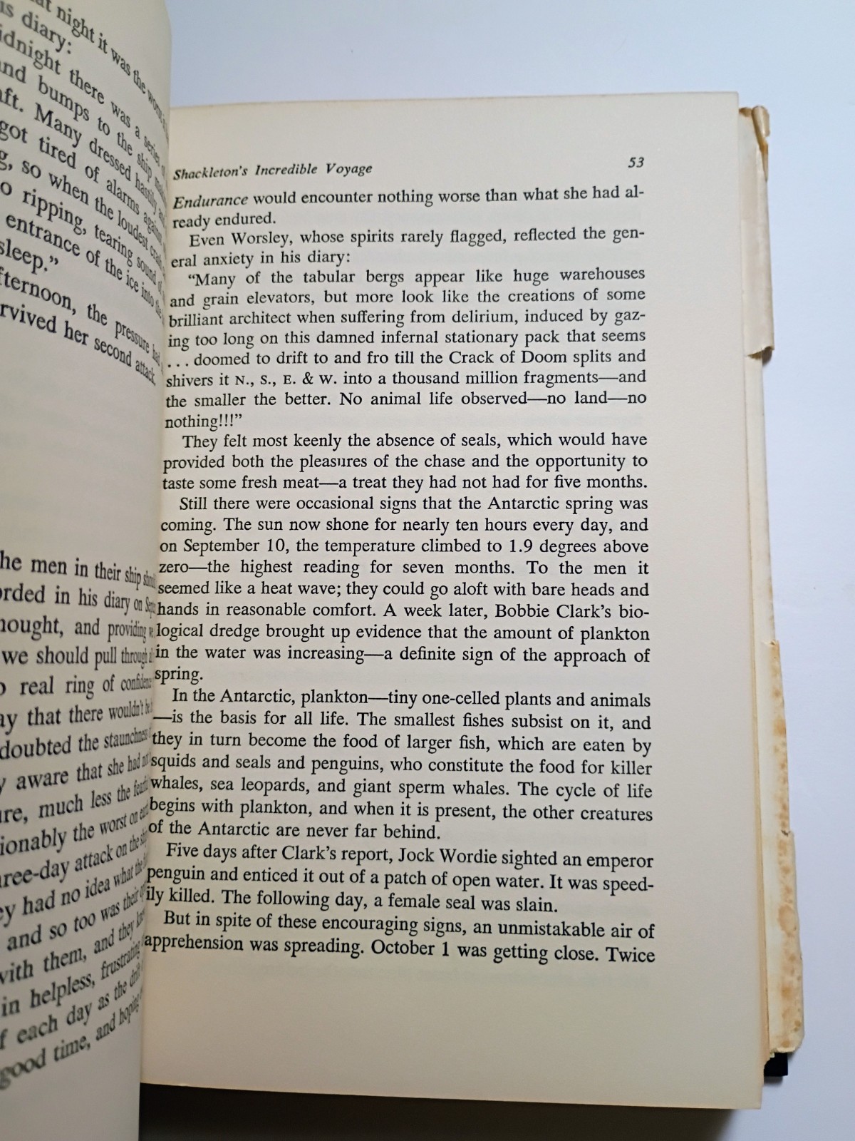 Endurance Shackleton’s Incredible Voyage – Alfred Lansing 1st Ed Third Print