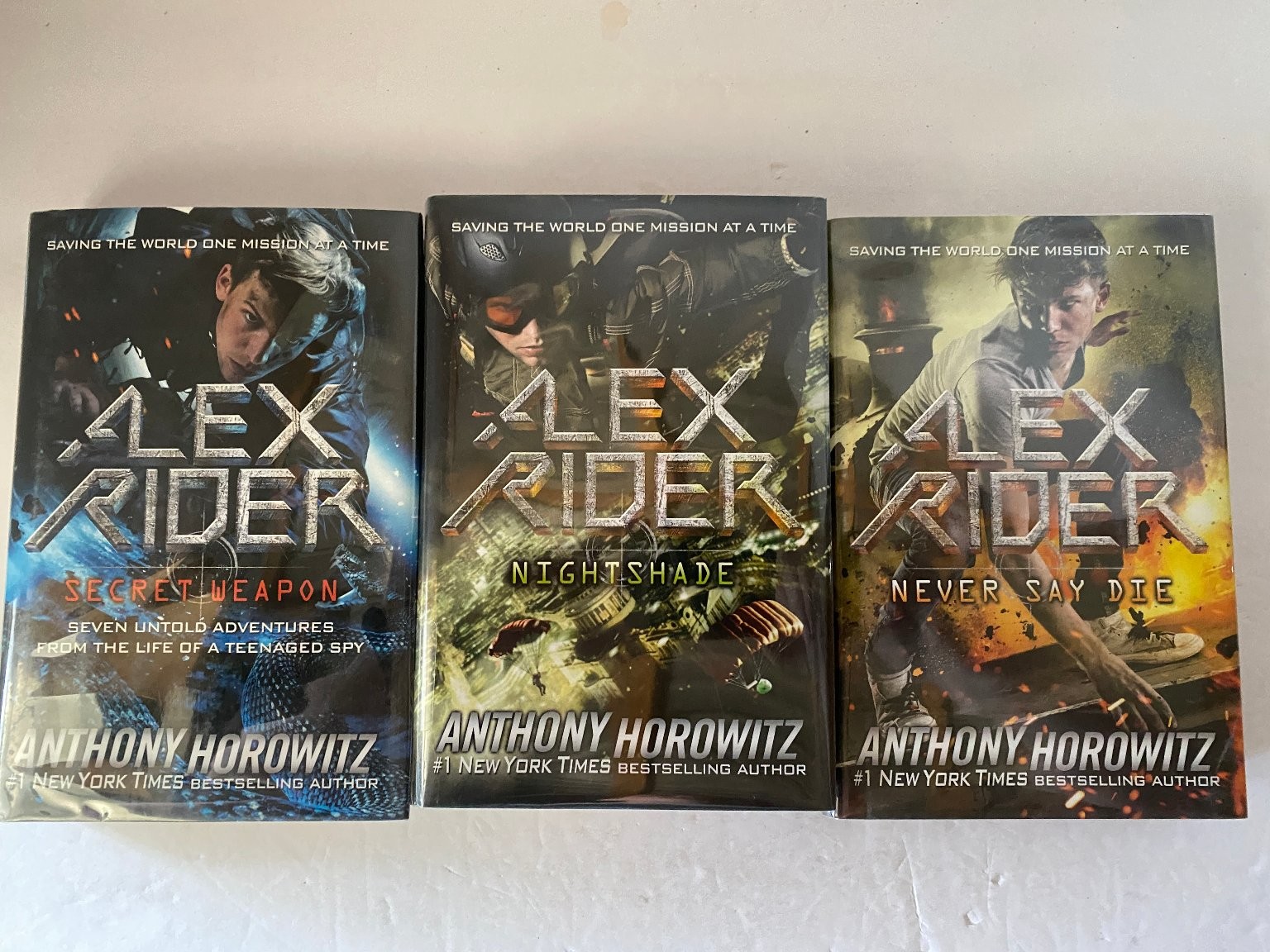 Alex Rider Secret Weapon Nightshade Never Say Die Anthony Horowitz Series YA Spy