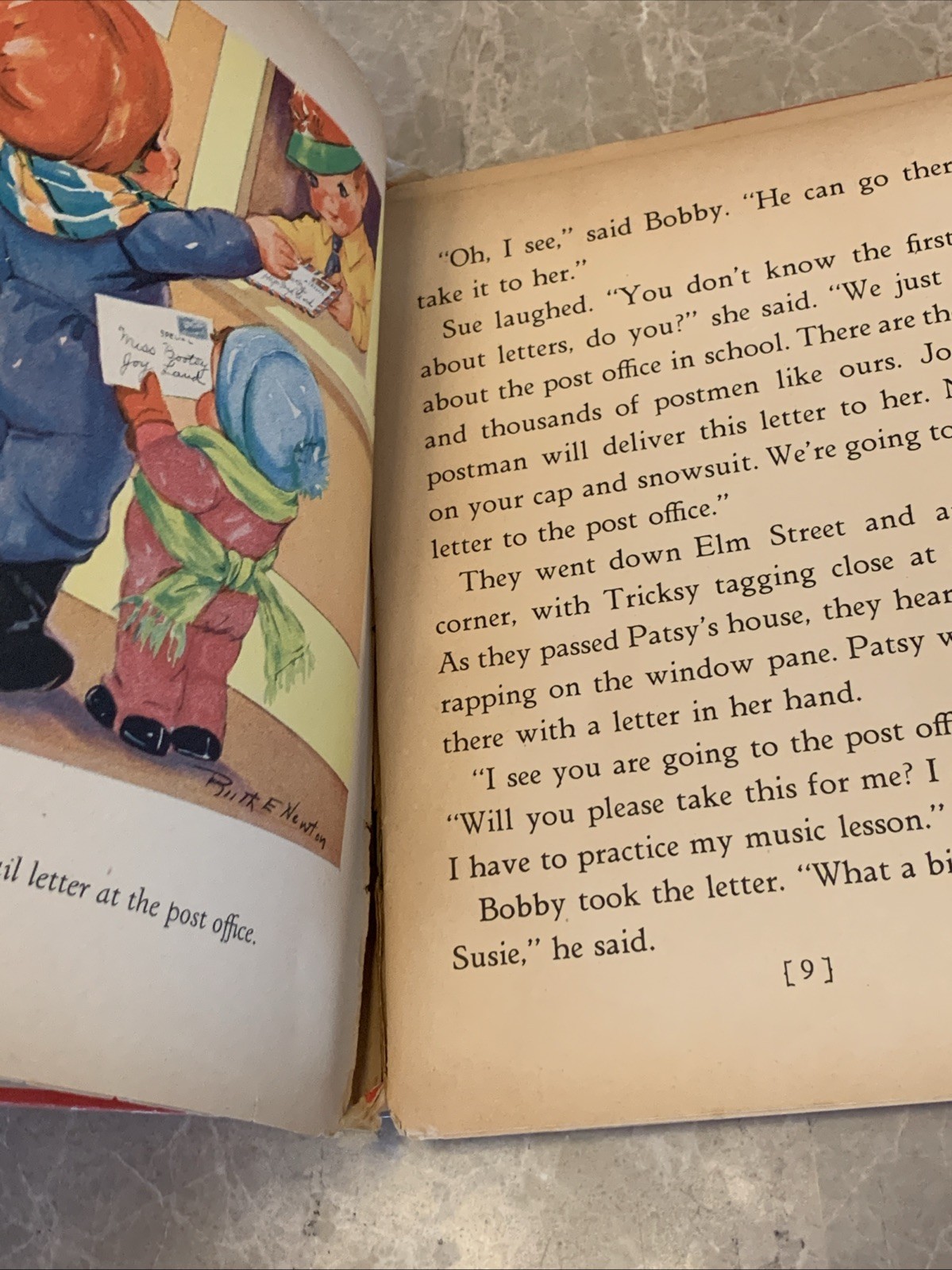 Let’s Play Postman Vintage 1939 Hardcover Children’s Book Whitman Publishing
