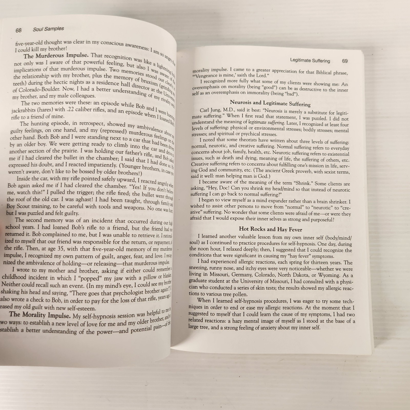 Soul Samples by Dr. R. Leo Sprinkle, Ph.D. Hardcover Book