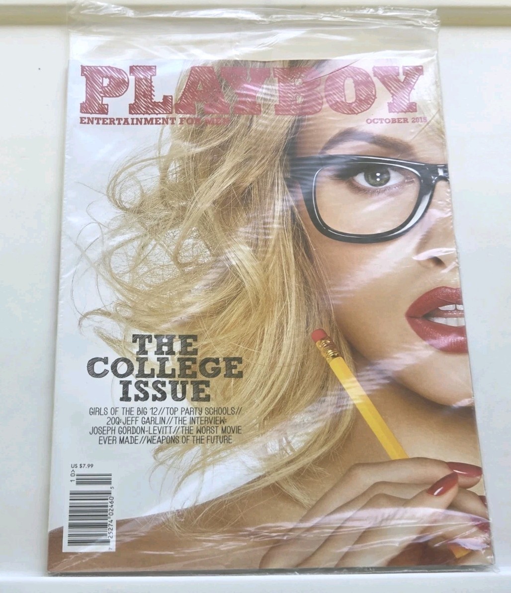 OCTOBER 2015 PLAYBOY MAGAZINE / THE COLLEGE ISSUE – NEW STILL SEALED