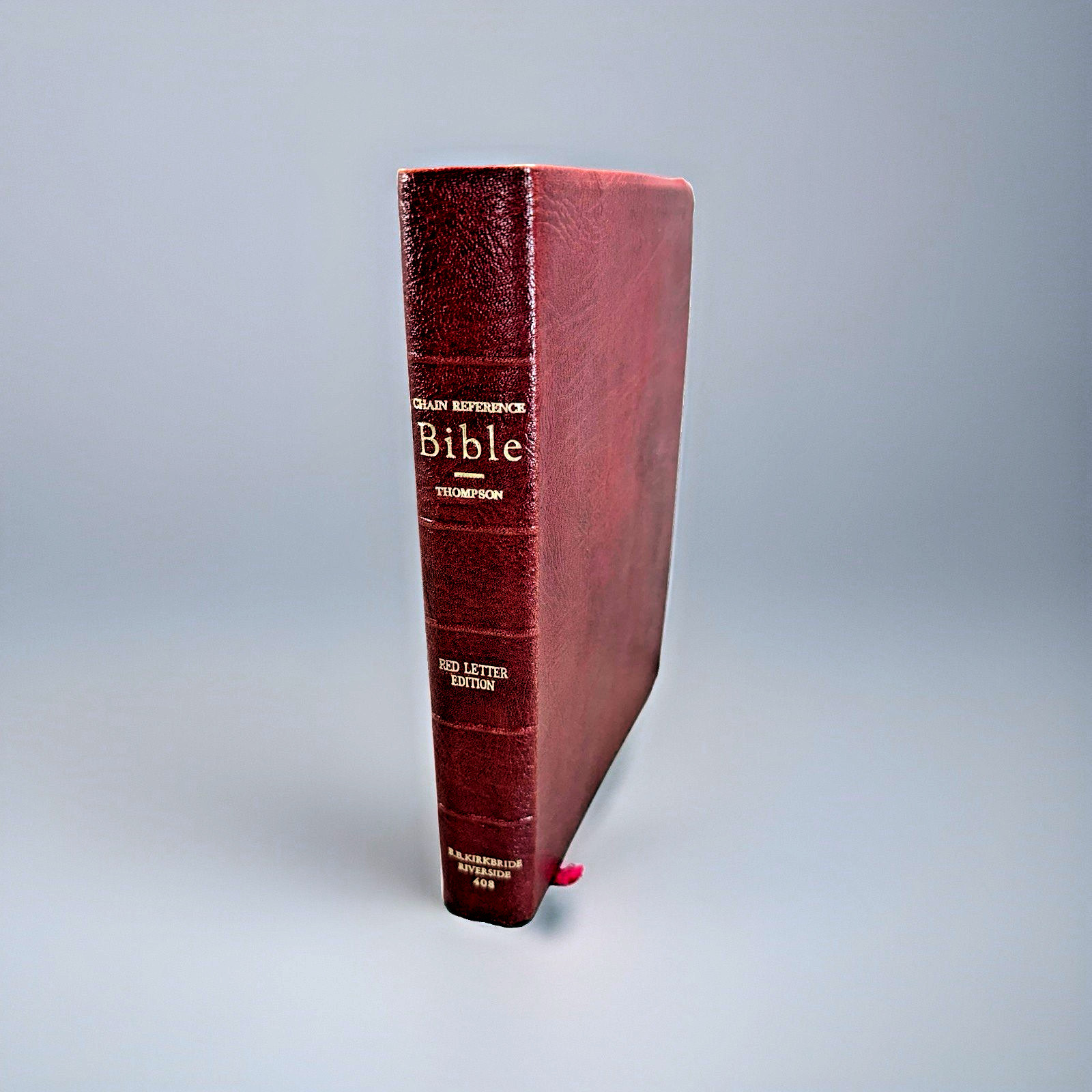 Thompson New Chain Reference Bible KJV 4th Edition Updated 1982 Red Leather